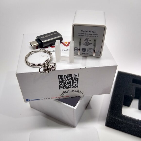 ICOVFE Pro Butler PD Charger 18W USB-C Model R5401 Compact & Portable / Keychain - Picture 5 of 7